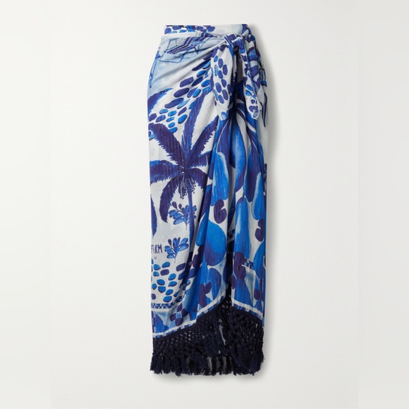 FARM RIO
Fringed Printed Metallic Voile Pareo sarong - Picture 1 of 9